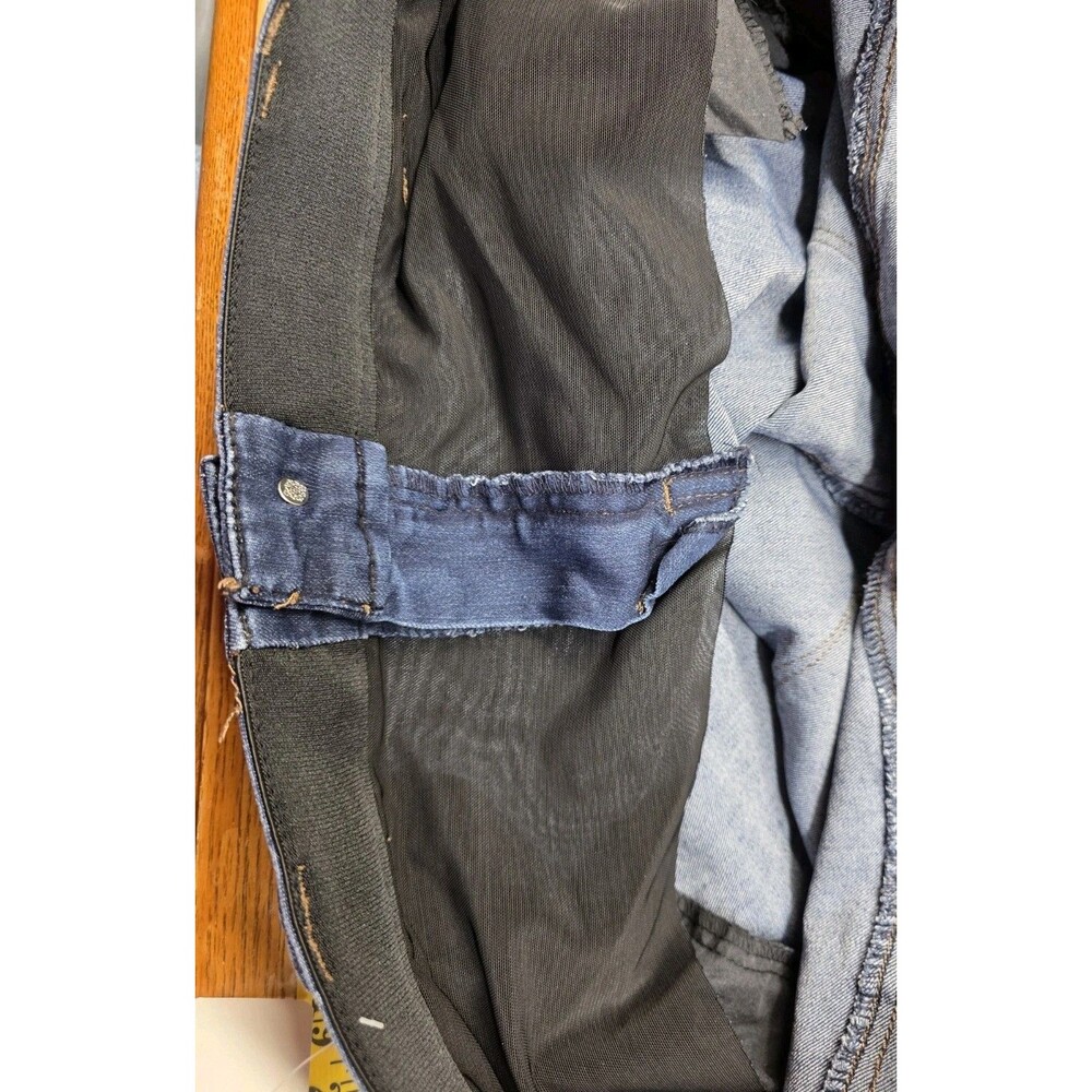 Democracy Ab Solution Slim Straight Jeans Women's 18W Mid Rise Dark Wash Stretch - Picture 7 of 9